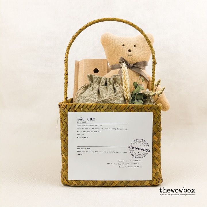 [Quà tặng bé] THE NUMBER BOX LIMITED – Bộ đồ chơi toán học bằng gỗ kèm gấu bông xinh xắn
