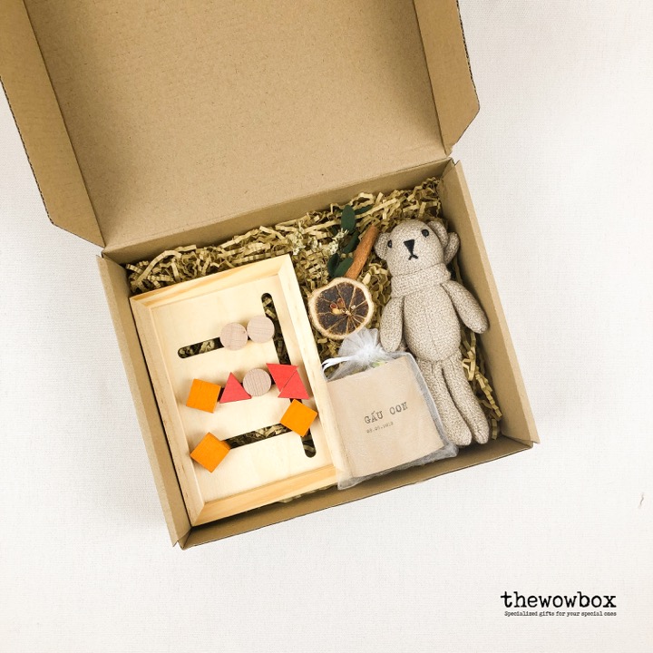 [Quà tặng bé] THE SHAPE BOX – Bộ xếp hình giải đố bằng gỗ