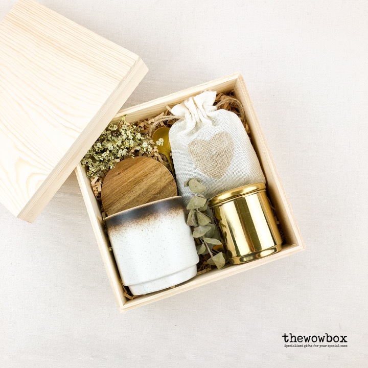 [Quà tặng bố/ thầy giáo] THE COFFEE BOX – Bộ cốc, thìa, phin pha cà phê, túi thơm cà phê